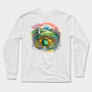 Round Doors in Spring - Fantasy Long Sleeve T-Shirt